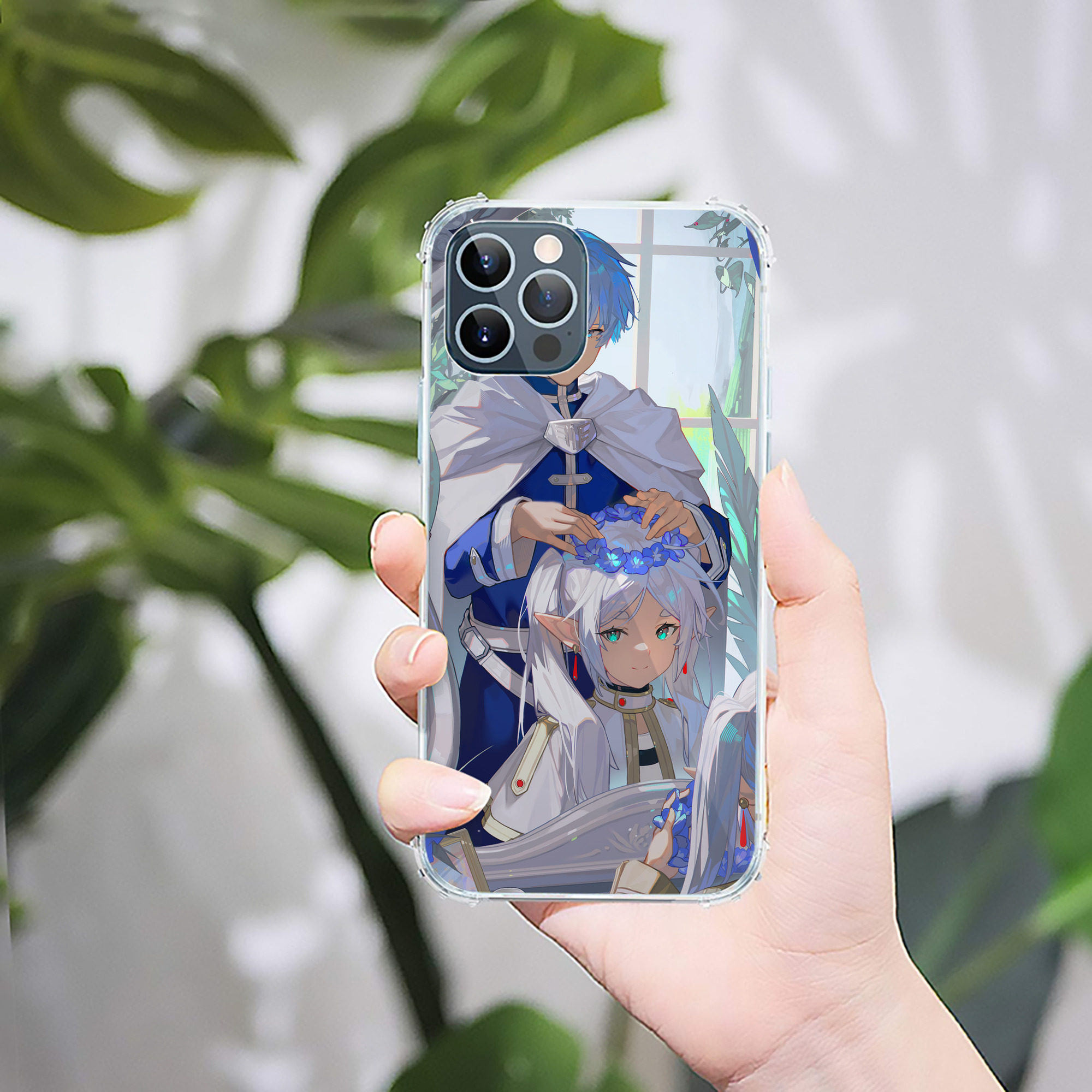 （画像用） 葬送のフリーレン Frieren 【iPhone 12シリーズ対応】透明スマホケース（クリアソフトケース）